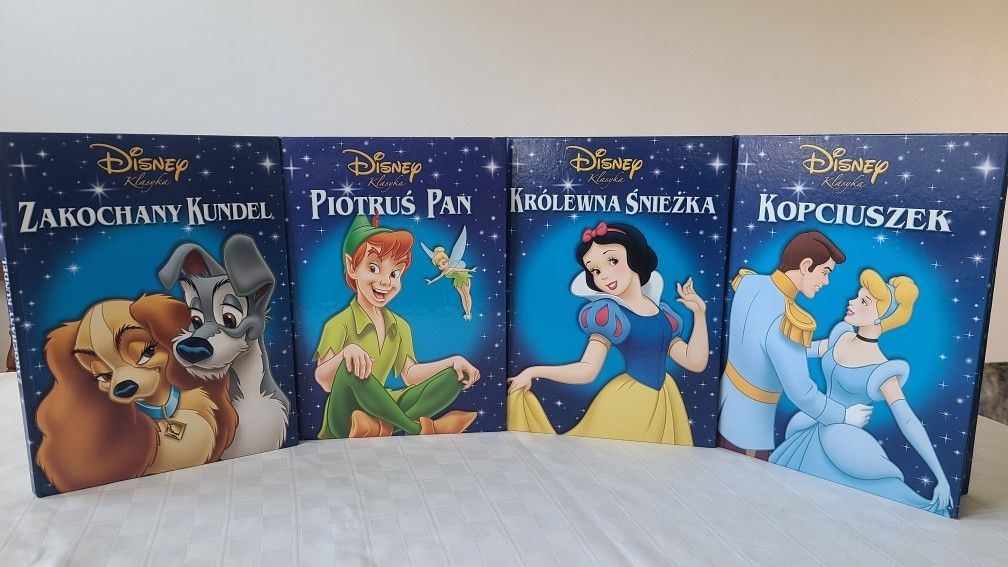 Many books in Polish, Disney's Classics, Fairy Tale Story Reading Books for kids in Polish, See Pictures and Description Below