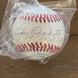 Kirby Puckett Autographed Baseball