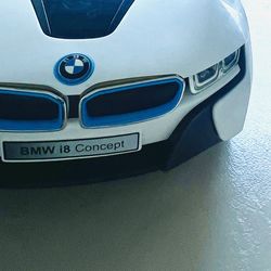 BMW I8 Electric Ride-On Car for Kids with MP3 and Remote Control - White