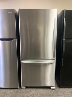 Whirlpool Bottom Freezer Stainless Refrigerator Fridge
