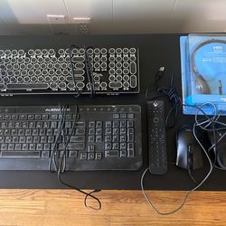 Monitor, keyboard, projector, elctronics