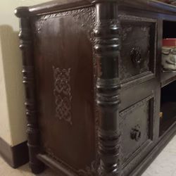 Vintage Wood Entertainment Center 