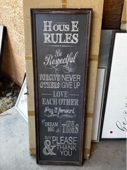 Trendy decor house rules