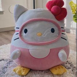 Jumbo Hello Kitty Squishmallows Scuba 24” Excellent Condition
