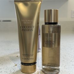 Victoria Secret Coconuts Passion Mist And Perfume Lotion 