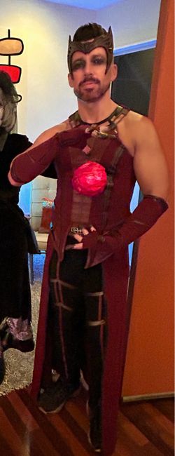 Scarlet Witch Male Cosplay Costume Set