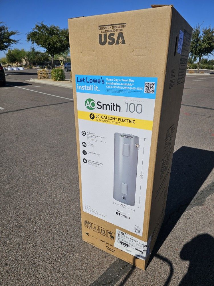 Brand New AO Smith 50 Gallon Electric Tall Water Heater