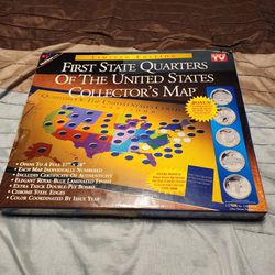 Complete State Quater Map With Box And Full Set Of State Quaters