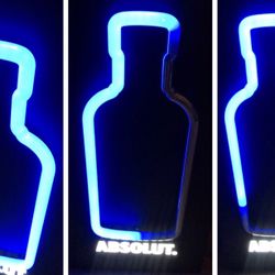 Absolut Vodka Bar Sign (Light Moves)