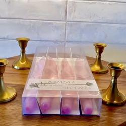 Candle sticks and candle stick holders set of 4