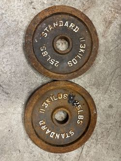 (2) 25 Pound Olympic Weight Plates