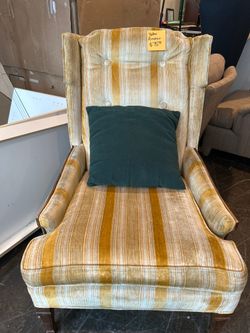 Yellow Oxford Armchair