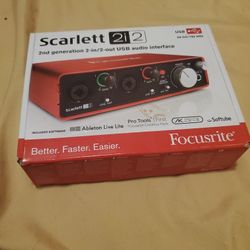 Scarlett 2i2 3rd Gen Audio Equipment
