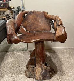 Teak Root Bar Oversized Stool