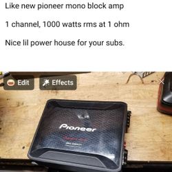 1 Ohm Bass Amp