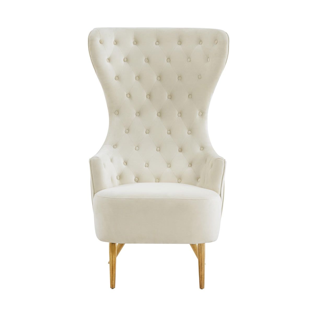 Velvet Wingback Chair