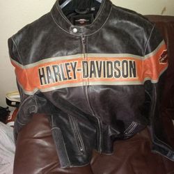 Men's Leather Harley Davidson Jacket 