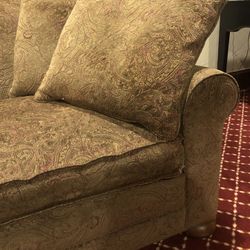 Brown Tapestry Couch 