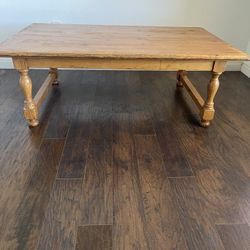 Large Wood Coffee Table 