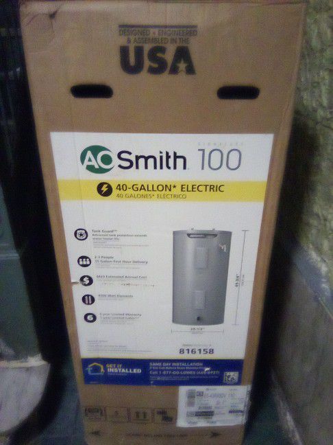 New Electric Water Heater 40 Gallons !!!!