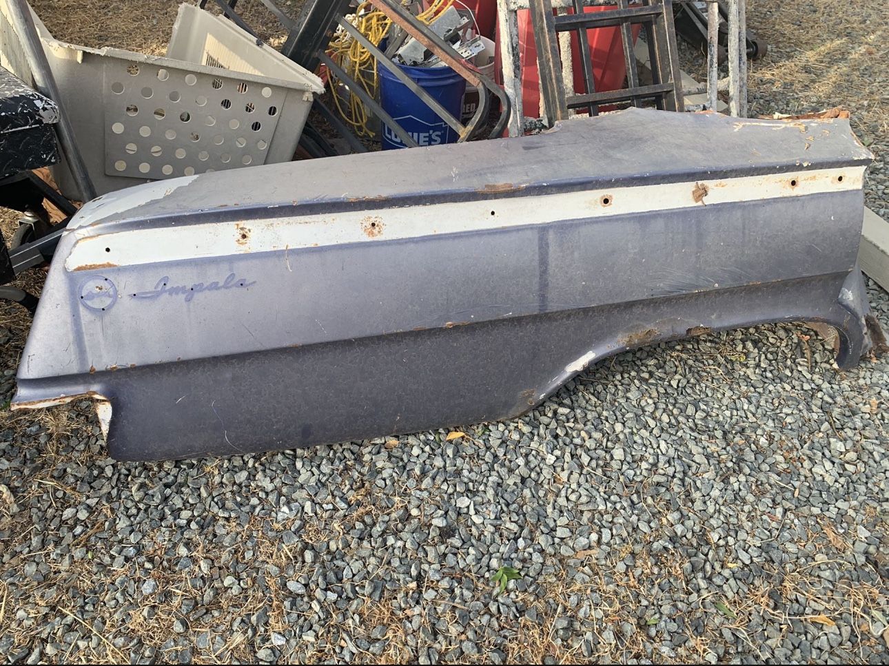 1962 Impala Quarter Panel . Original Sheet Metal Solid
