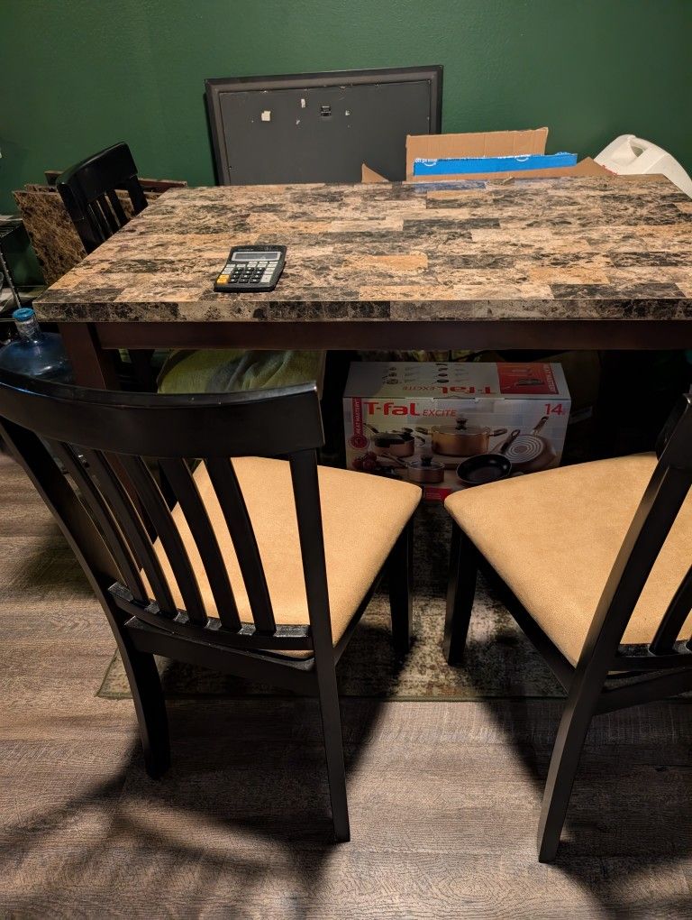 Marble Table Top Dining Room Set