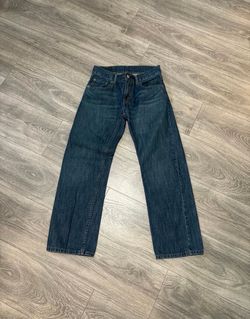 Men's Dark Wash Straight Leg Jeans