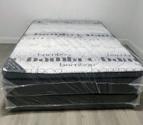 $190 Queen pillow top mattress only brand new free delivery same-day