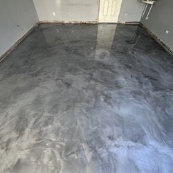 Metallic Epoxy Garage Flooring