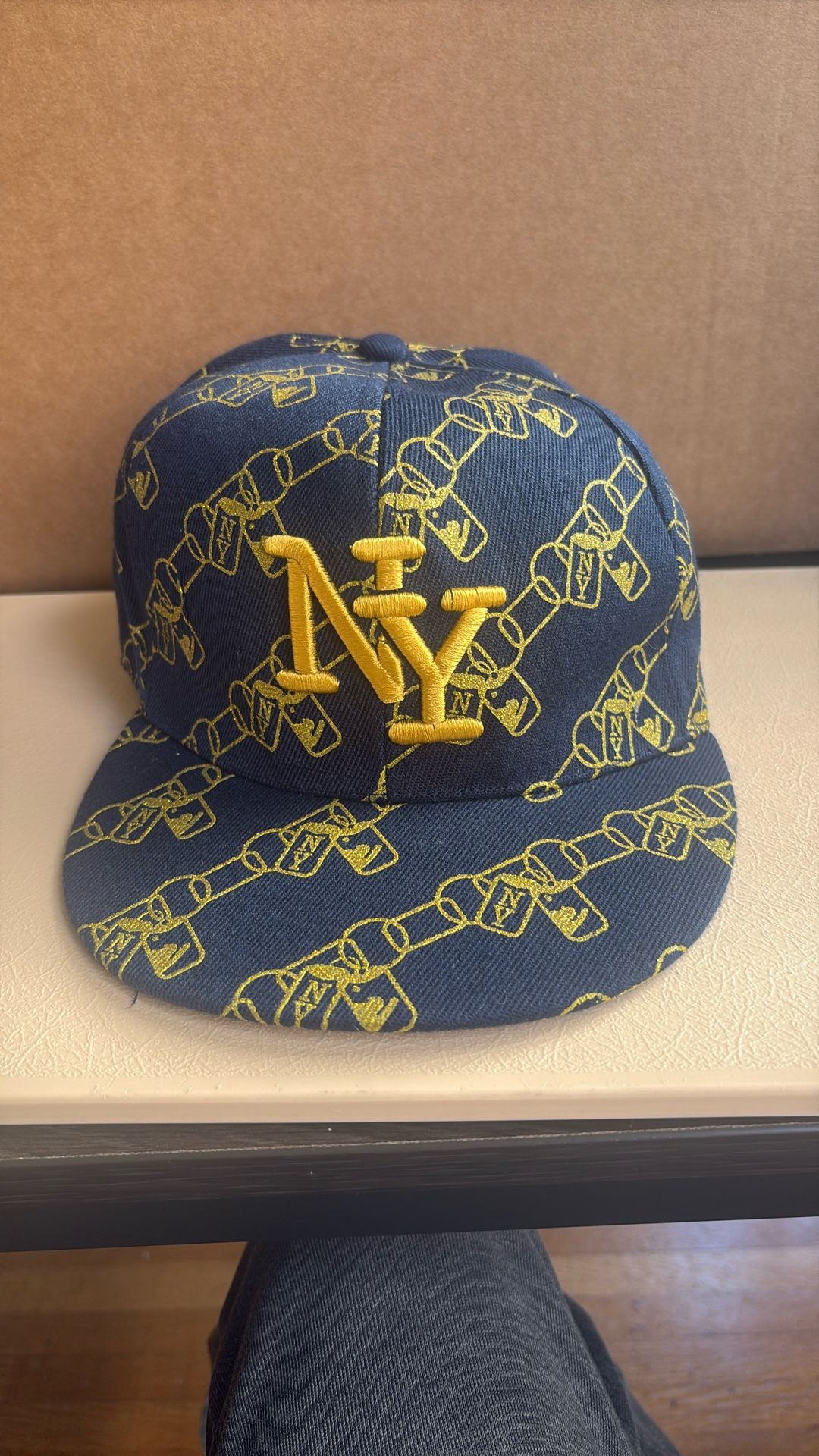 Size 71/8 Blue NY Hat