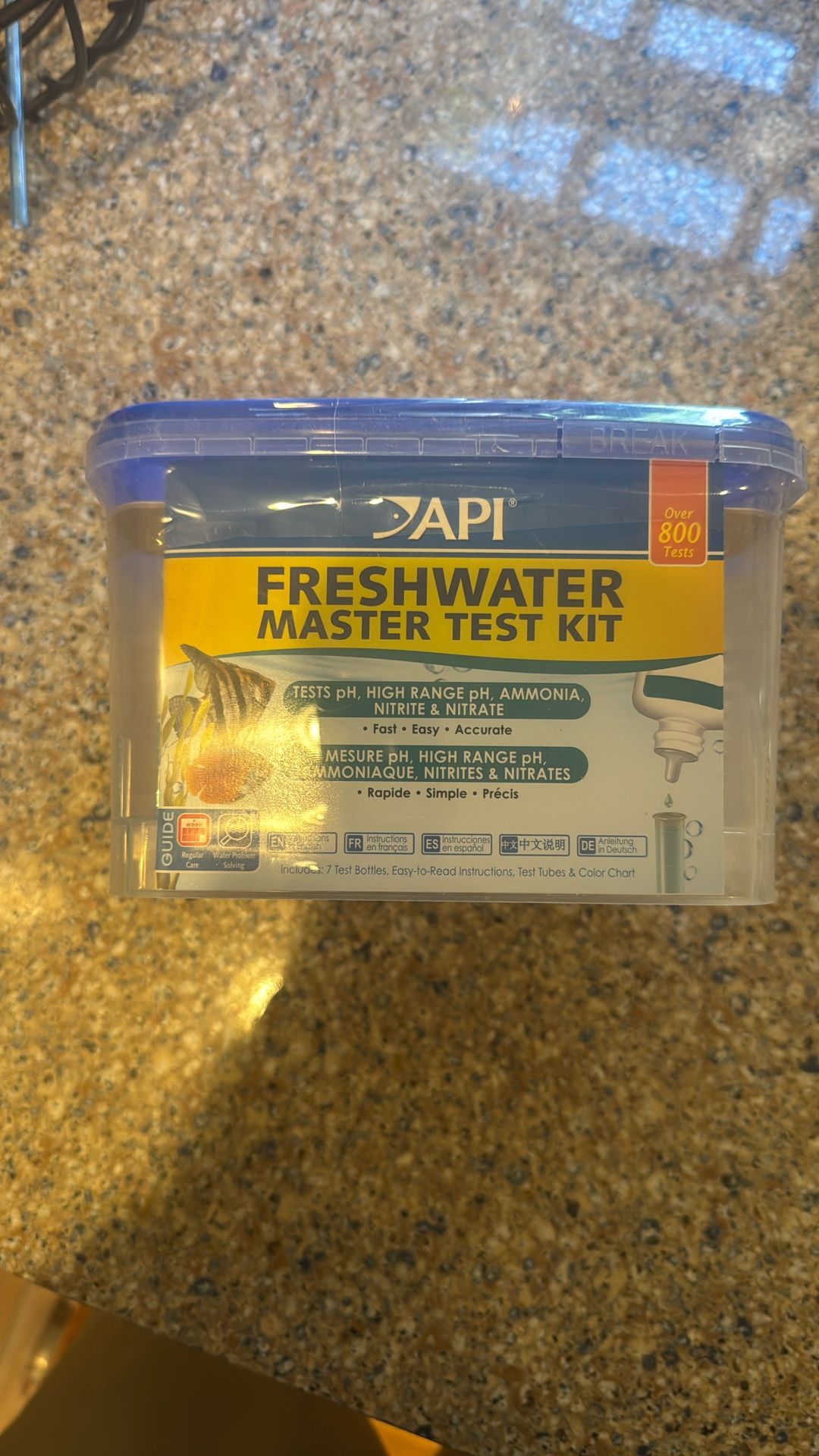 API FRESHWATER MASTER TEST KIT 800-TEST, Fast Easy Accurate Aquarium Water Test Kit of pH