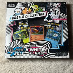 Pokemon Scarlet & Violet Black Bolt & White Flare Poster Collection *NEW* SEALED!