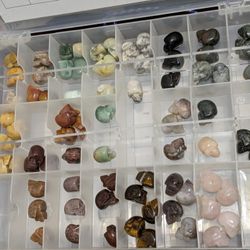 Jasper, Agate, Amethyst, Oh My! Hand Carved Skulls