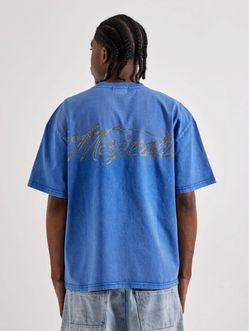 MENS MAJESTIK WORLD RHINESTONE TEE