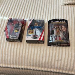 WWE figures. 