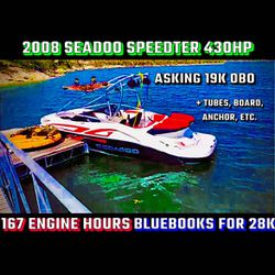 *Low Hours* Seadoo Speedster Wake 430 Inboard Jet Boat + accessories