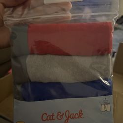 Cat & Jack Boys Boxer Briefs 4 Pack Size L (12/14) Red Gray Blue Cotton Blend