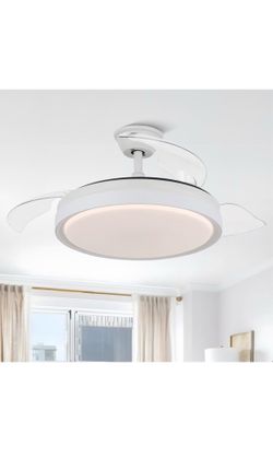 42" Retractable Ceiling Fan with Lightst