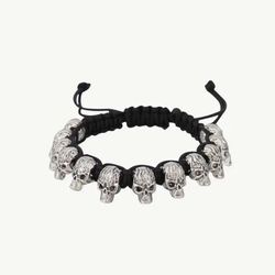 Brand New Mens Skull Adjustable Bracelet