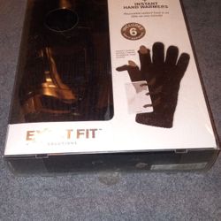 New Exact Fit Fleece Lined Texting Gloves + 6 Hand Warmers