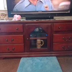 Cherry Wood TV ENTERTAINMENT CENTER