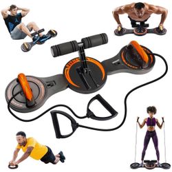 Upgraded Push Up Board， Multi-Functional 2 in 1 Push Up Bar with Resistance Bands, Portable Home Gym, Strength Training Equipment for Perfect Pushups,