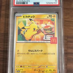 McDonald’s Pikachu Promo PSA 10