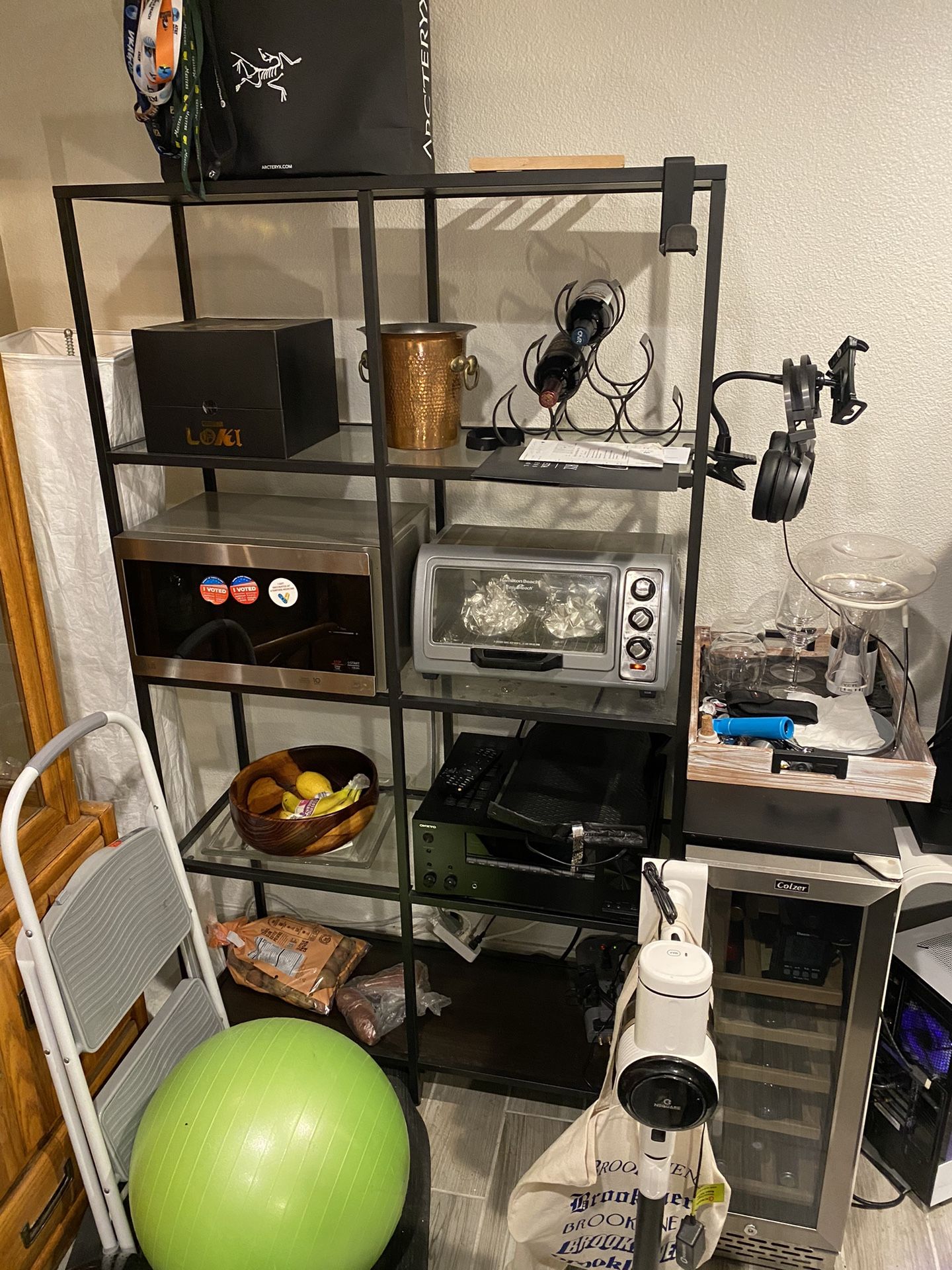 IKEA Vittsjo Metal Glass Shelf