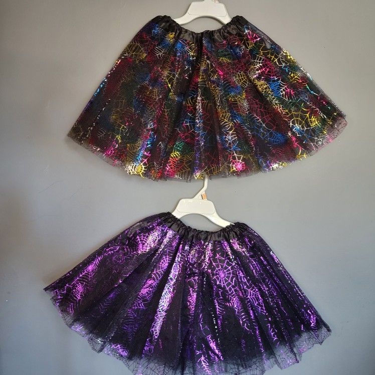 Halloween Tutu Girls Skirt Spiderweb On Sale