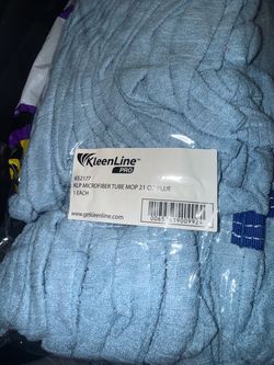KleenLine Pro Microfiber Tube Mop Head  Blue