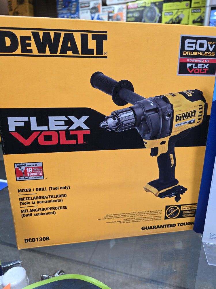 60v FlexVolt DeWalt Mudd Mixer, TOOL Only For Price, New, Financing Available 