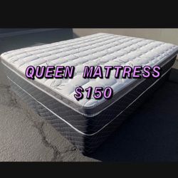 BRAND NEW PILLOW TOP MATTRESSES ✅ COLCHONES NUEVOS PILLOW TOP 💯‼️   QUEEN SIZE $150 ❌ $210 With Box Spring   FULL SIZE $140❌ $200 With Box 