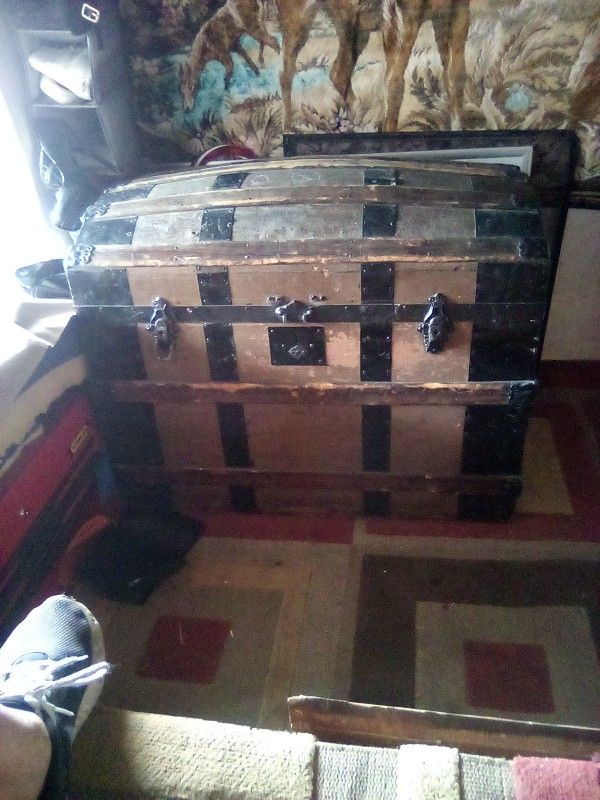 antique dome top chest