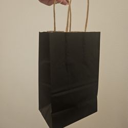 150 Black Kraft Gift Bags *NEW*